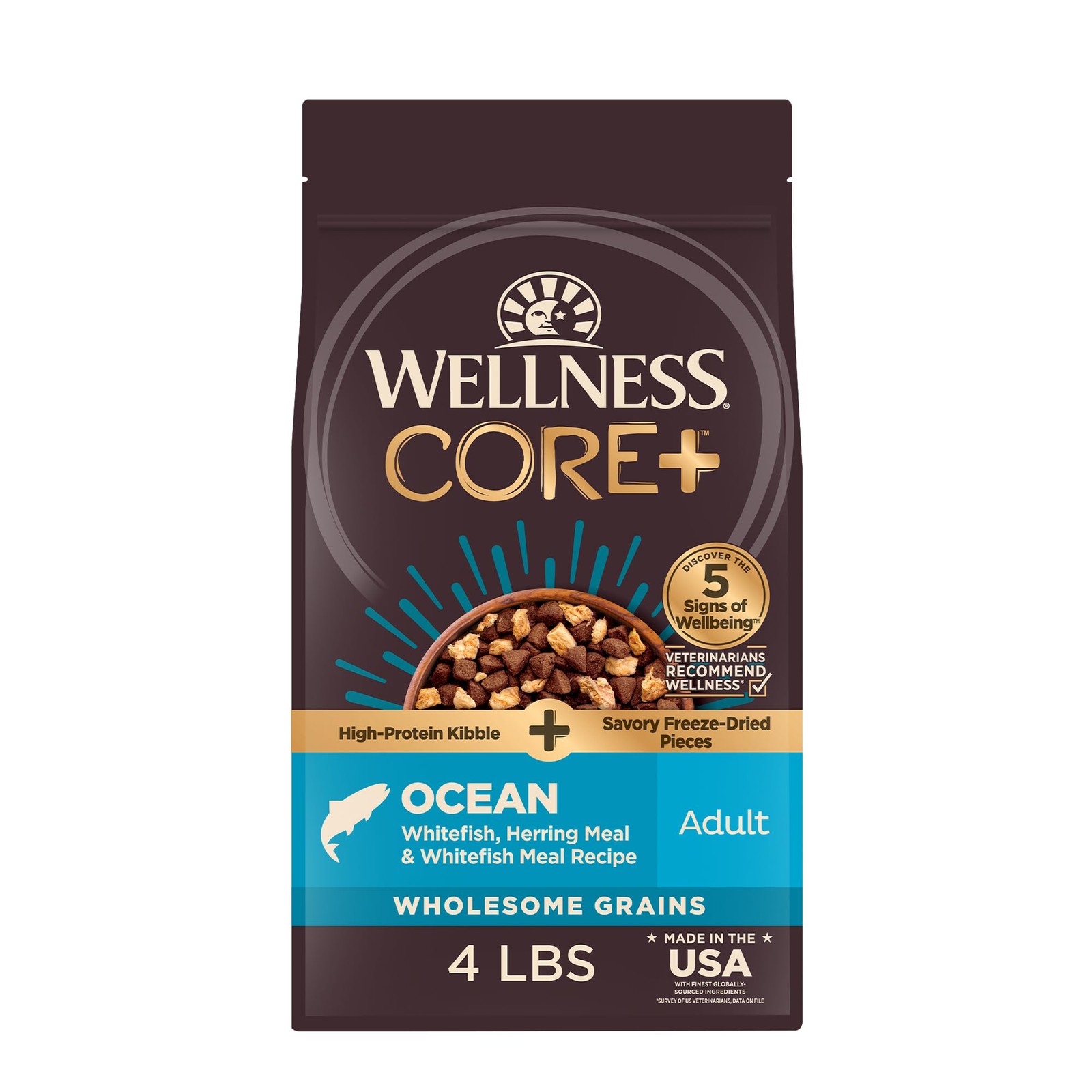With Freeze Dried Pieces, Wholesome Grains, High Protein, ...