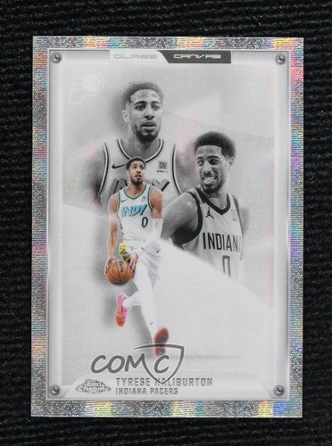 2025-26 Topps Chrome Update Glass Canvas Tyrese Haliburton #GC-3