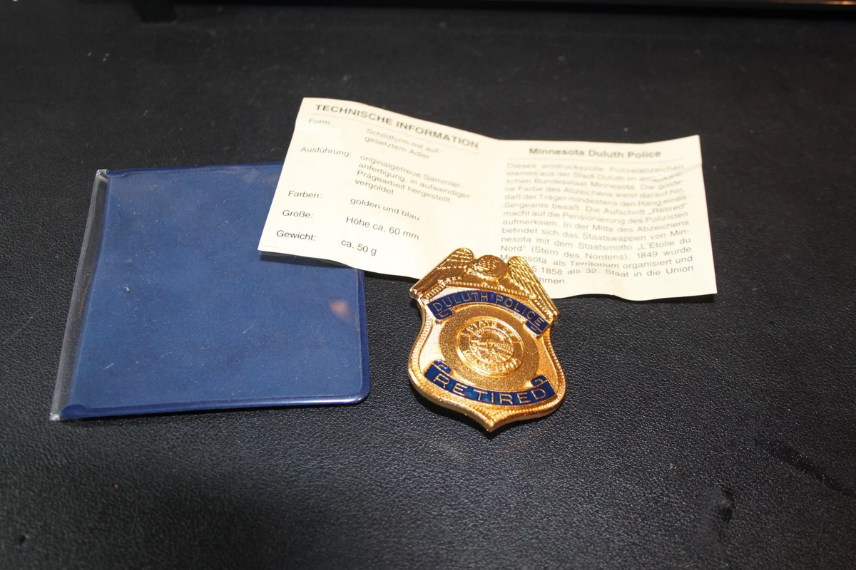 Abzeichen Göde Replik Duluth Police Dep.Minnesota USA. *Schn*