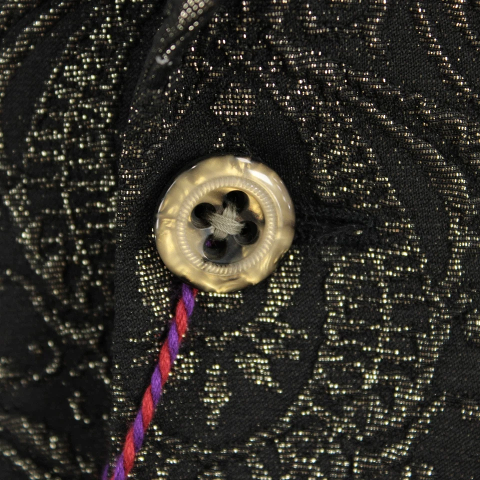 Robert Graham NWD Rialto Sport Coat Size 38R US in Black / Gold Polyester Blend - Image 2 of 4