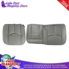 Fits 2003-2006 Cadillac Escalade 2nd Row Bottom Perforated Seat Cover Light Gray Fits 2003-2006 Cadillac Escalade 2nd Row Bottom Perforated Seat Cover Light Gray