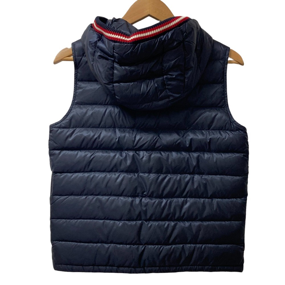 MONCLER MEDOC Down Vest, Kids' Size 14 Navy Kids USED thumbnail 3