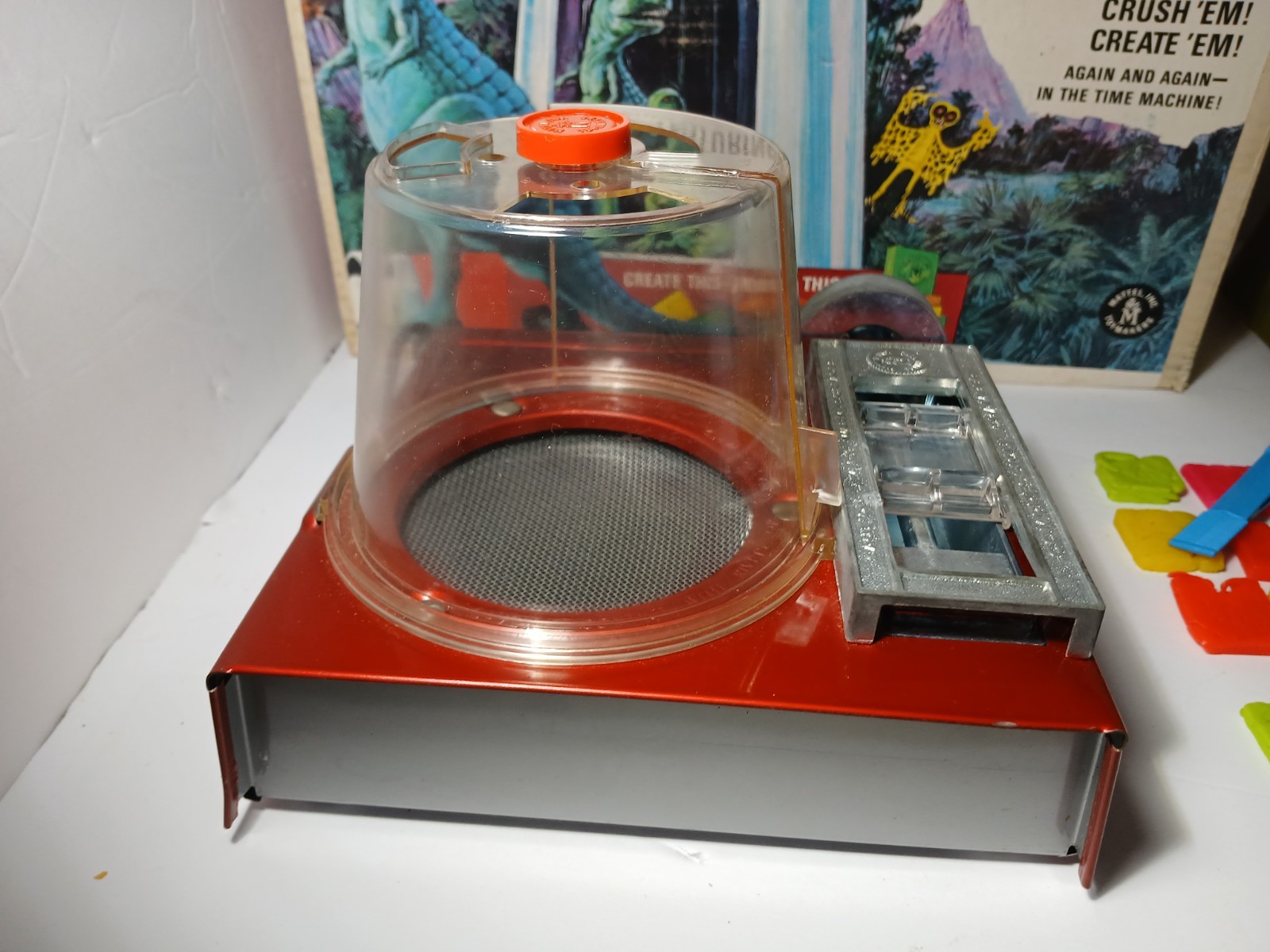 1967 MATTEL STRANGE CHANGE THE LOST WORLD TOY PLAY SET IN ORIGINAL BOX MONSTERS