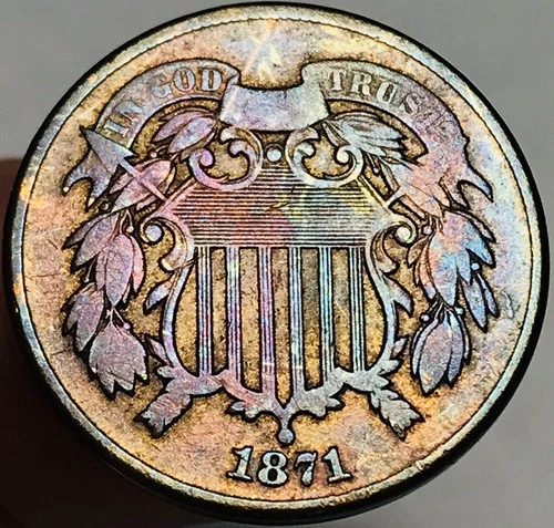 1871-P Two Cent Piece — photo from another recent sale