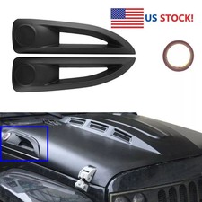 Hood Side Vent Cover Trim Avenger Style Hood For Jeep Wrangler Rubicon 2007-2017 Hood Side Vent Cover Trim Avenger Style Hood For Jeep Wrangler Rubicon 2007-2017