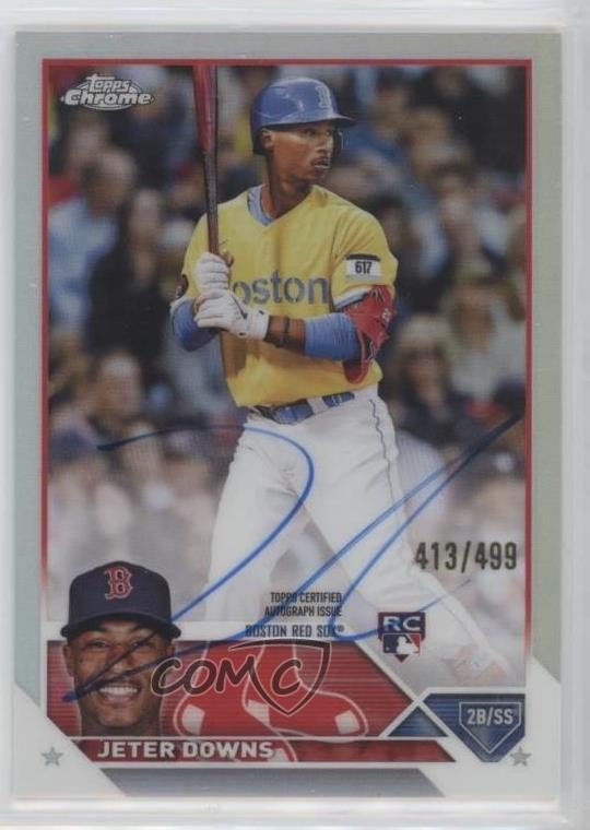 2023 Topps Chrome Rookie Auto Refractor 413/499 Jeter Downs #RA-JDO Auto 0e9i
