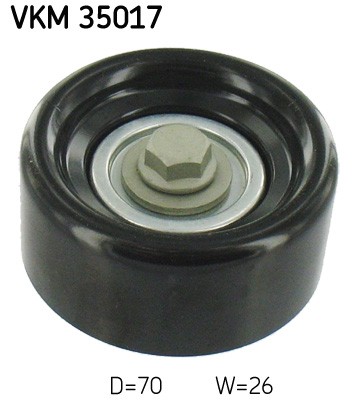 Centre SKF VKM 35017 Deflection/Guide Pulley, V-ribbed belt for CHEVROLET,OPEL,S