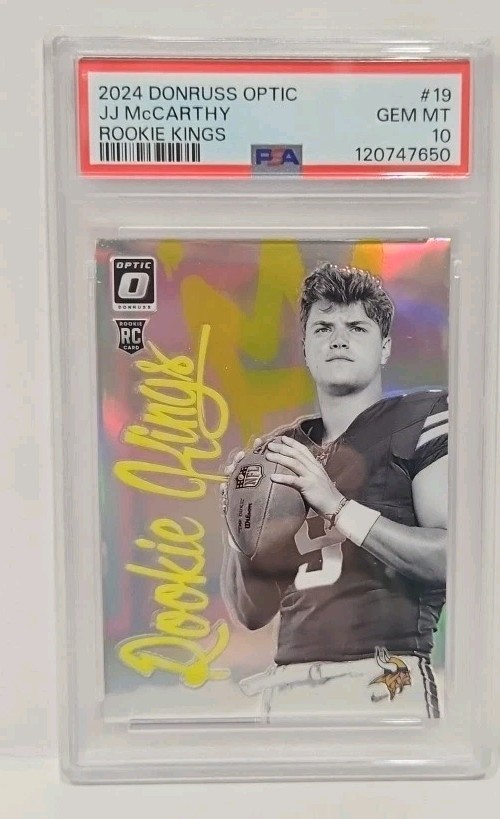 2024 Panini Donruss Optic - Rookie Kings J.J. McCarthy #19 (RC) PSA 10