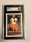 1992 Topps Gold Brett Favre SGC 8 # 696