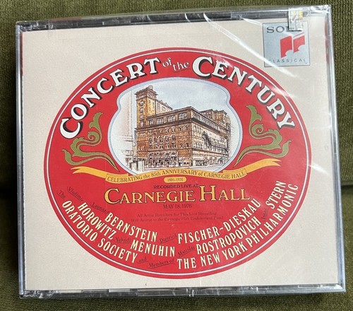 Concert of the Century: Carnegie Hall 2 CD Set (Sony SM2K 46743) NEW & SEALED - Imagen 1 de 5