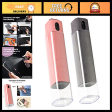 2 Pcs 3-in-1 Screen Cleaner Kit - Touchscreen Mist Spray Microfiber Cloth for