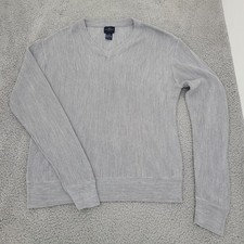 Dockers Mens Sweater Gray Large Golf Long Sleeve Vneck