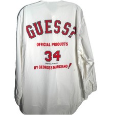 Vintage Guess By Georges Marciano Mens Button Shirt Sz L 80s 90s Made in USA