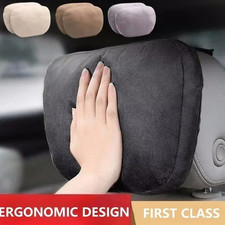1 Pc Luxury S-class Car Headrest Pillow Soft Suede Neck Support Cushion