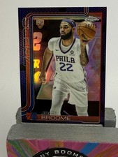 Johni Broome - Rookie Card - 2025-26 Topps Chrome #76 Philadelphia 76ers /75. rookie card picture