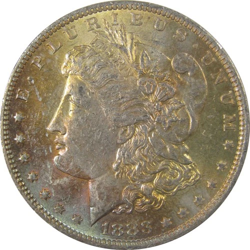 1883 O Morgan Silver Dollar Uncirculated Mint State Toned SKU:I24883