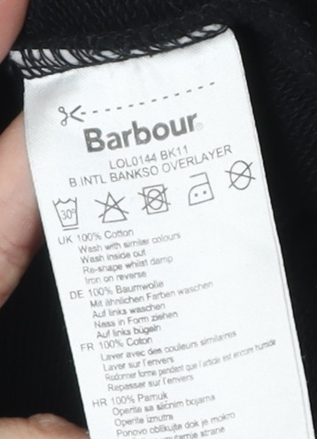 Barbour Women's Black Pullover Sweatshirt Size 14 - Picture 4 of 12