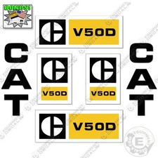 Fits Caterpillar V50D Decal Kit Forklift Decals - 7 YEAR OUTDOOR 3M VINYL!