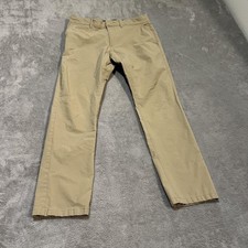 J.Crew 484 Slim Tech Pants Mens 30x29 Beige Stretch Chino Casual Office