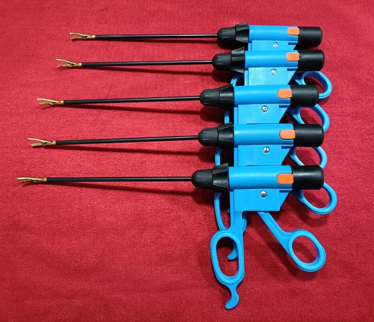 5pc-Laparoscopic 5mmx170mm Blue Bissinger Bipolar Sealer Cut