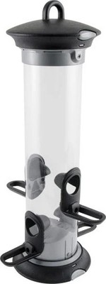 Futtersäule Apollo groß schwarz Ø 11,5, Höhe 36 cm  Vogelfutterspender