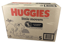 Huggies Little Movers Baby  Diapers Size 5  - 2 x 60 - 120 Count
