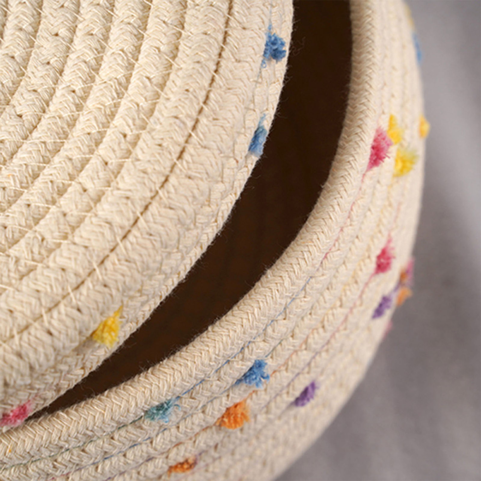 // Colorful Rope Basket Woven Storage Box For Laundry Towel Toy Eggs Small Items