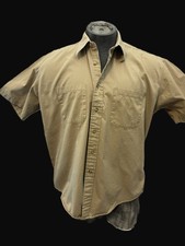 Vintage Towncraft Men's Short Sleeve 100 Cotton Button Down Size Large