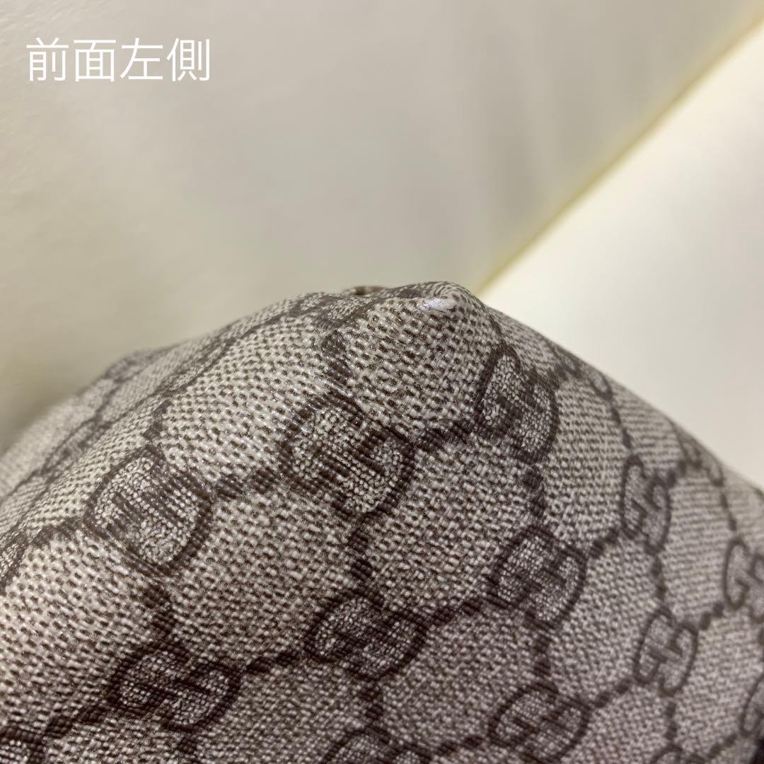 GUCCI GG Supreme PVC Leather Tote Bag Large Brown Authentic Excellent thumbnail 4