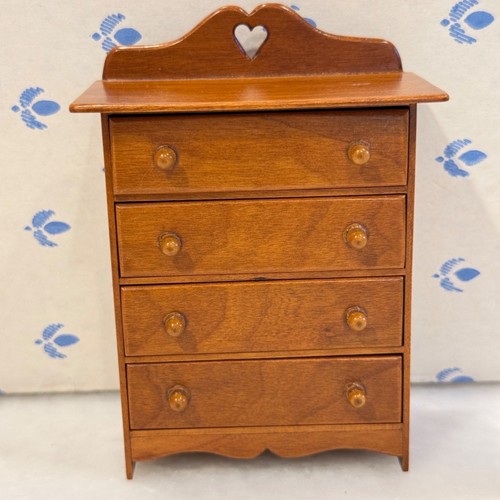 Dollhouse Miniature Artisan Bureau Chest of Drawers by D2E Doris and Dan Egner