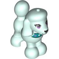 LEGO Minifigure Accessory Light Aqua Dog, Friends, Poodle