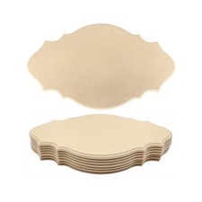 8 Pack Unfinished Wooden Plaques 8"x13.5"-0.25 Inch Thick Beveled MDF Wood Sign