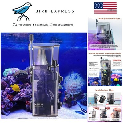 Aquarium Protein Nano Skimmer for Saltwater Fish 50-80 Gallon Tank Filter Pump