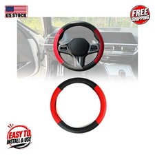 Steering Wheel Cover Red-black 38-40 Cm