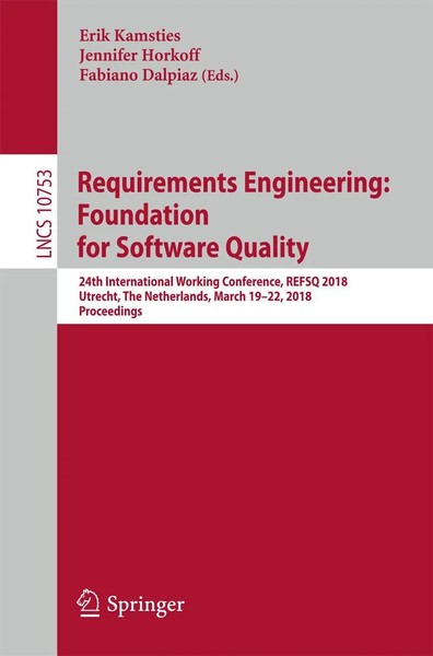 Erik Kamsties (U. A.) | Requirements Engineering: Foundation For Software...-image