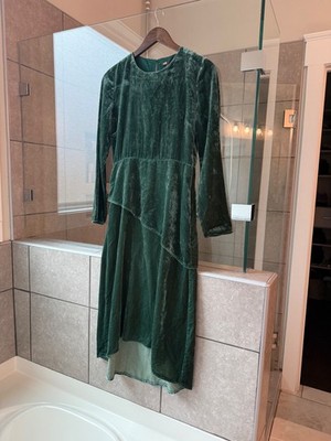 green emerald velvet dress Plus Size Scarlett & Jo Velvet Maxi Gown