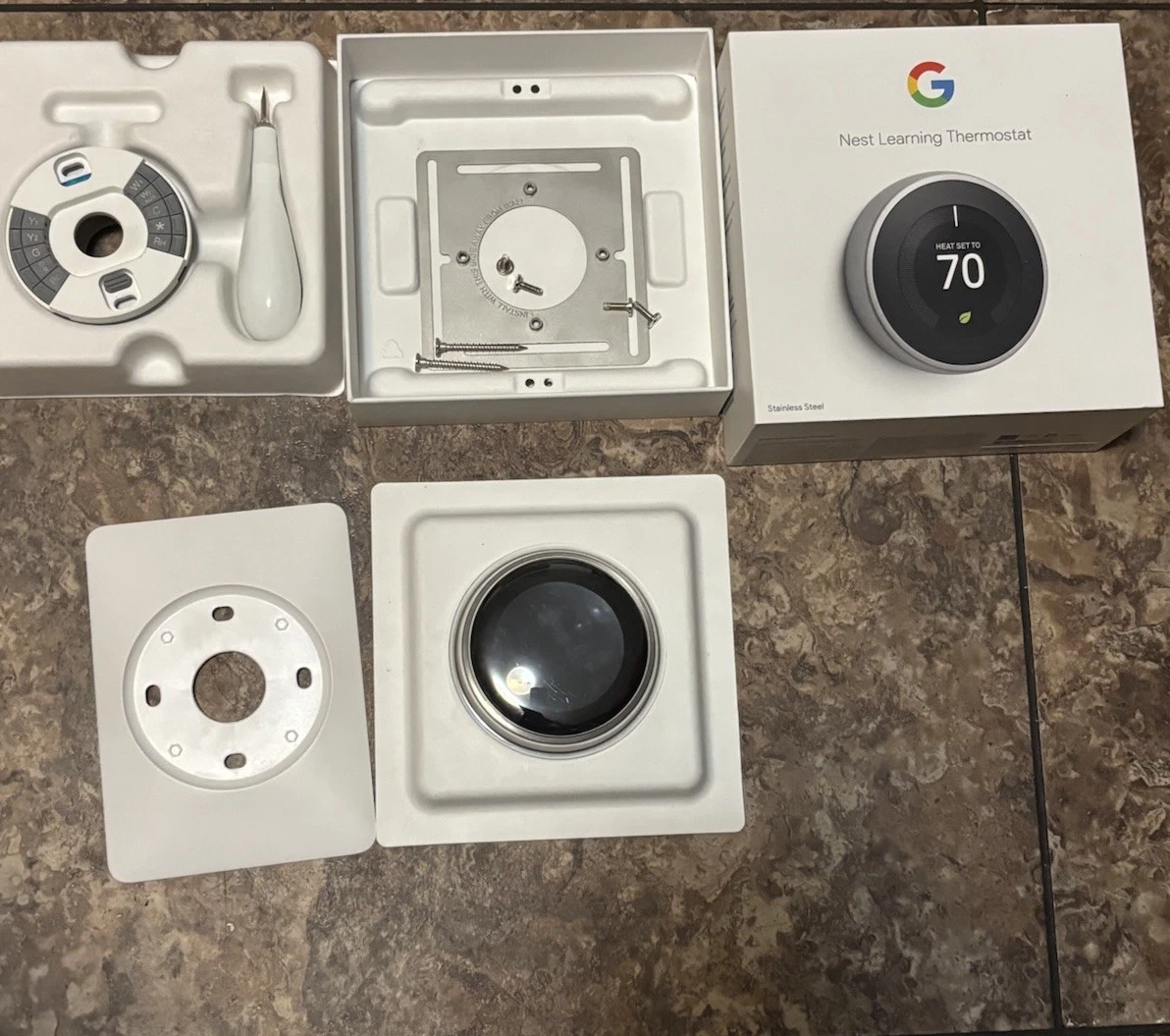 Nest Learning Thermostat - 3rd Generation Stainless Steel
