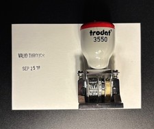 Rare Metra Ticket Agent Hand Stamp Collector's Item Genuine