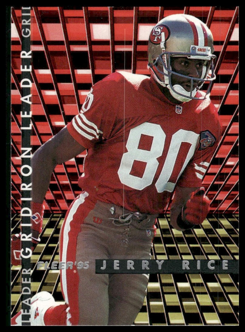 1995 Fleer #4 Jerry Rice Gridiron Leaders
