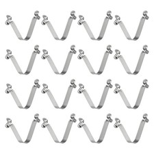 16pcs 6x9x48mm Double Button V-Shaped Paddle Snap Spring Clips Hollow Head
