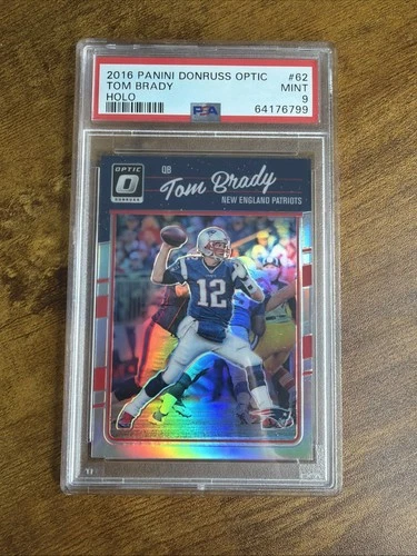 2016 Optic Football Tom Brady Holo #62 PSA 9 Patriots