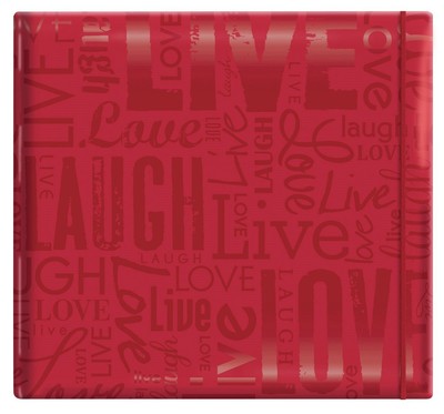 MCS Expressions Collection Live Laugh Love Expandable 10-Page Scrapbook Album...