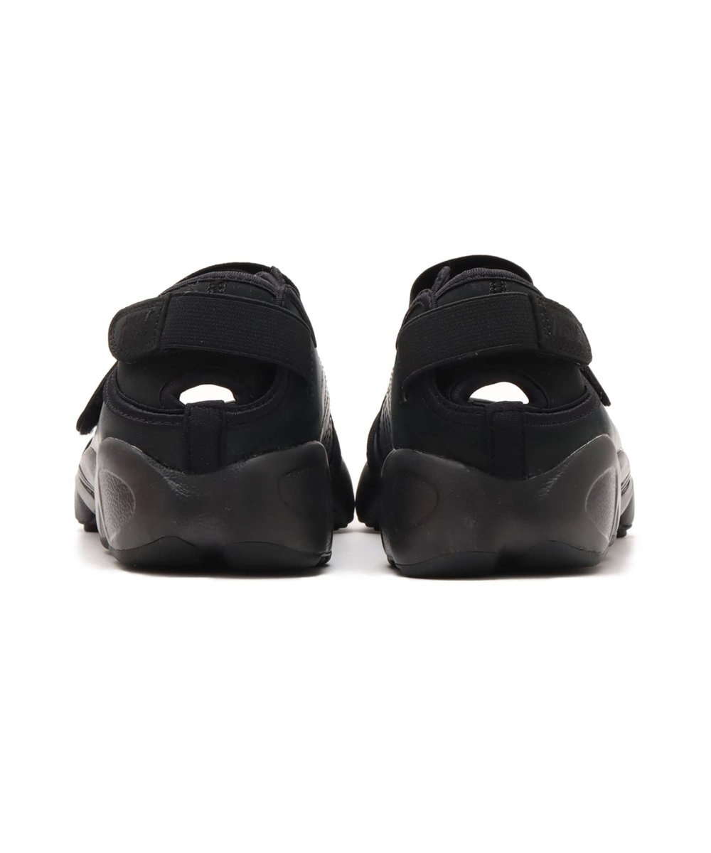Nike Air Rift Women's Shoes Leather Metallic Silver Black IH3656