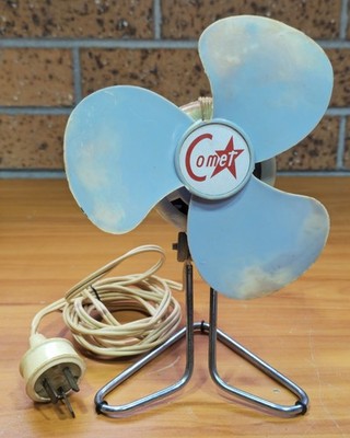 RETRO HANIMEX COMET desk Fan Mini Works