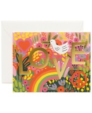 Rifle Paper Co. Love Greeting Card, Multi, 5.75  x 4.63  