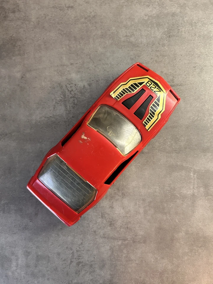 Raro Vintage Plástico Strombecker 1980 Vermelho Chevrolet Camaro Z-28 HTF 8" Carro de Brinquedo - Imagem 4 de 4