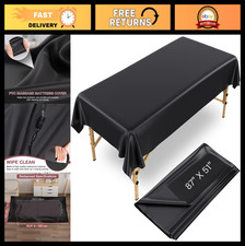Drap de table de massage imperméable 87 x 51 pouces - Tapis de cire réutilisable pour SPA, beauté et
