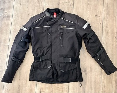 IXS Classic GTX Motorradjacke GoreTex Textiljacke mit Protektoren Schwarz L lang