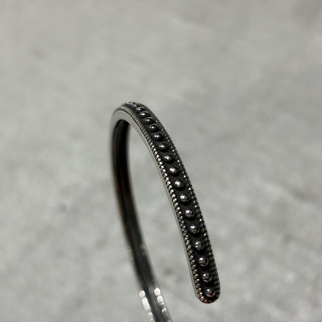 Silver Bangle Bracelet Simple Engraved Delicate J… - image 5