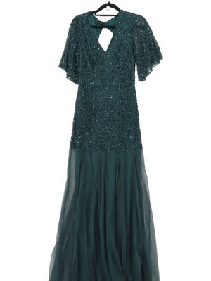 Coast Maxikleid UK10 in Grün